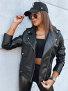 Damen Lederjacke MODE MOSAIC schwarz Dstreet TY3893