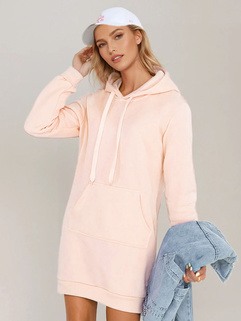 Langer Damen-Kapuzenpullover in Übergröße TIMMY rosa Dstreet EY2567_2