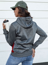Damen Sport-Kapuzenpullover GIM dunkelgrau Dstreet BY1335