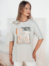 Damen T-shirt mit Aufdruck EMLOT Farbe Grau DSTREET RY2623