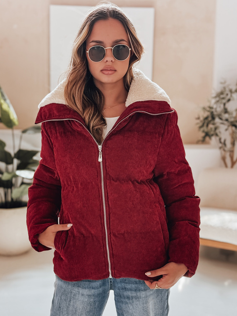Damen Cordjacke TRENDYGLAM burgundy Dstreet TY4942