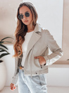 Damen Leder Ramones Jacke DARKGLORY grau Dstreet TY5216