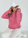 Damen BASIC Kapuzensweatshirt fuchsia BY1394