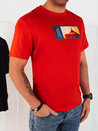 Herren T-shirt mit Aufdruck Farbe Orange DSTREET RX5486_2