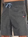 Dunkelgraue Herren Sweatshorts Dstreet SX2484