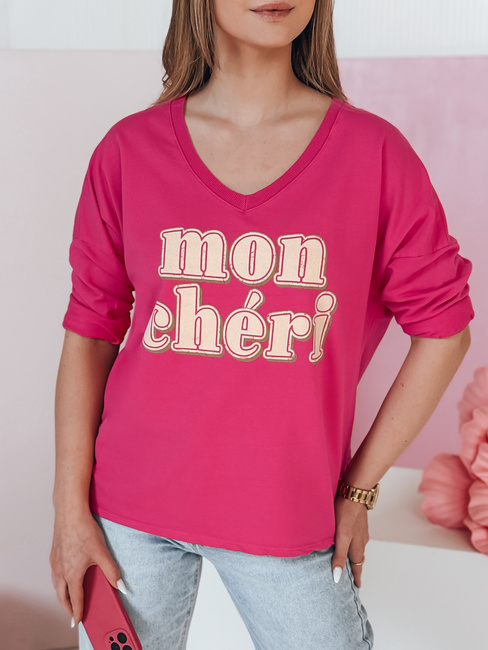 Bedruckte Bluse in Übergröße CHERINO fuchsia Dstreet RY2829