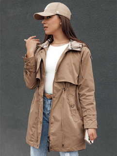 Damen Parka Jacke FASHLOVE dunkelbeige Dstreet TY4391_1