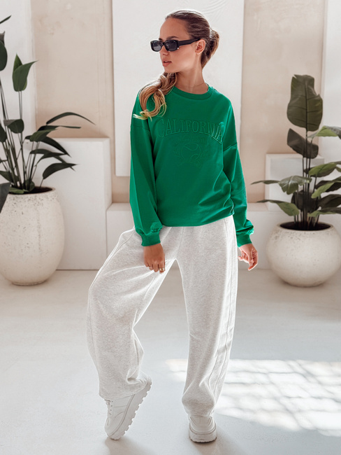Damen Oversize Sweatshirt CALIFORNIA DREAM Farbe Grün DSTREET BY1196