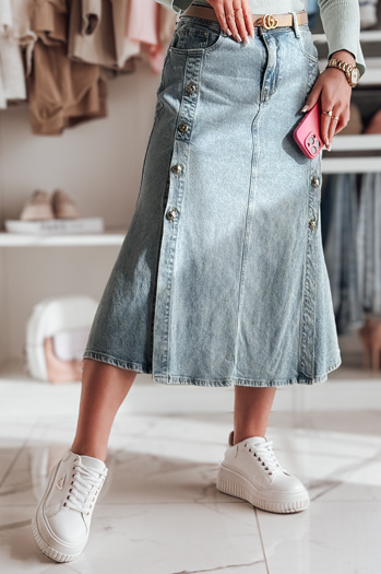 Midirock aus Denim DEMILOVO blau Dstreet CY0487