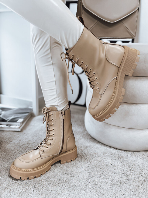 Damenstiefel URBRAN Farbe Beige DSTREET ZY0437