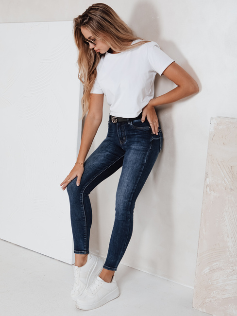 Damen Skinny Jeans navy blau Dstreet UY2789
