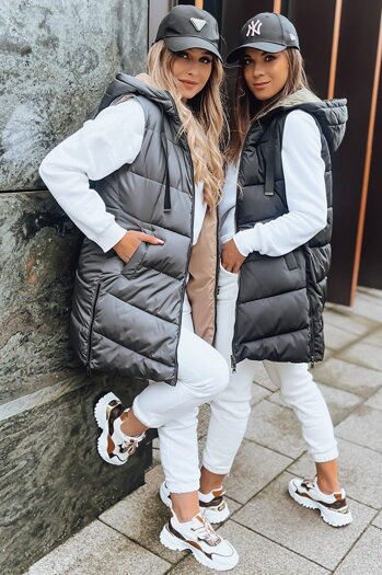 Damen Wendeweste ONADE Farbe Dunkelgrau DSTREET TY3725