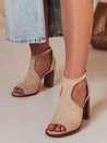 Damen Sandalen auf einer Stange SLUPER beige Dstreet ZY0734