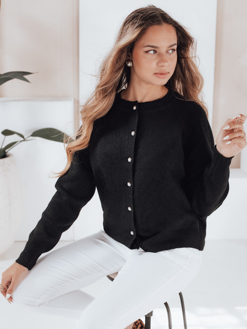 Damen Pullover mit Reißverschluss SELINA schwarz Dstreet MY2512