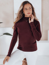Damen Halb-Rollkragenpullover TARLENA burgundy Dstreet MY2480