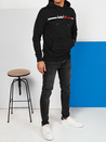 Herren Sweatshirt mit Aufdruck Farbe Schwarz DSTREET BX5731