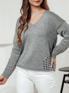 Damen SOFTARE Pullover hellgrau Dstreet MY2398