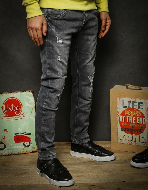 Herren Jeanshosen Farbe Grau DSTREET UX2325