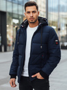 Herren Winterjacke mit Kapuze navy blau Dstreet TX5086z