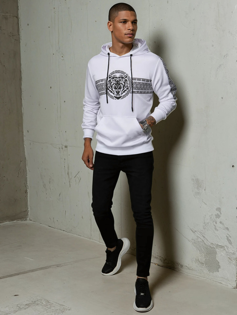 Herren Kapuzenpullover Farbe Weiß DSTREET BX5573