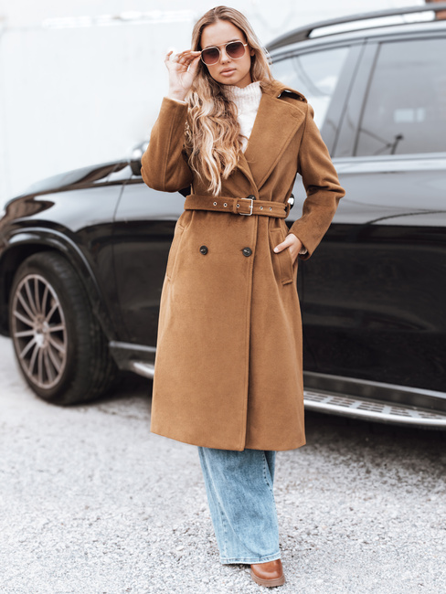 Damen Wintermantel klassisch Trench braun Dstreet NY0761