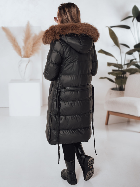 Gesteppte Damen-Winterjacke mit Pelz STYLEBELLA schwarz Dstreet TY5010