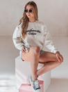 Damen Sweatshirt in Übergröße mit COOKIES Druck hellgrau Dstreet BY1444