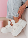 UPSOLE Frauen hohe Plattform Turnschuhe weiß Dstreet ZY0849