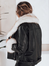 Damen Ramones Jacke mit Pelz schwarz Dstreet TY5122