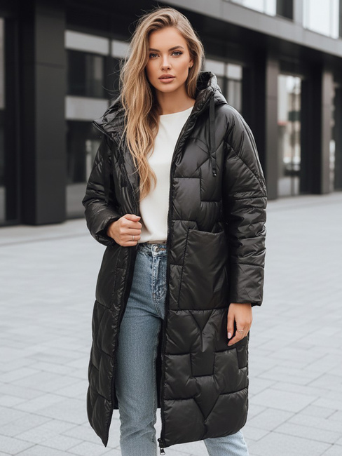 Damen Winterjacke in Übergröße schwarz Dstreet TY5502