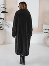 Damen Wintermantel Teddyfell lang schwarz Dstreet NY0760