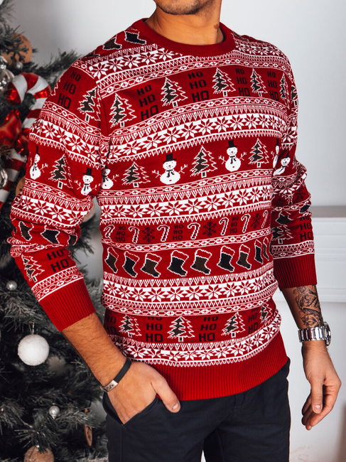 Herren Weihnachtspulli rot Dstreet WX2164