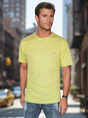 Herren-T-Shirt mit Stickerei gelb Dstreet RX5636