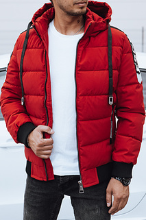 Herren Steppwinterjacke rot Dstreet TX4661