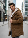 Herren Winter Parka Jacke mit Kapuze grün Dstreet TX4966