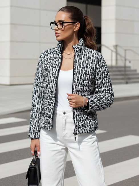 Kurze Damen-Übergangs-Steppjacke MY DEAR schwarz Dstreet TY4505