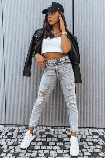 Damen Jeanshose LORENT Hellgrau Dstreet UY1375