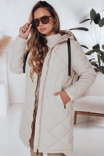 Damen Winterjacke SNOWVIBE hellbeige gesteppt Dstreet TY4990