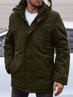 Herren Winterjacke mit Kapuze grün Dstreet TX4822_1