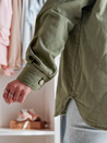 Damen-Übergangsjacke in Übergröße KOSMOJACK khaki Dstreet TY4840_4