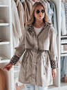 Damen-Übergangsparka PANTER Jacke beige Dstreet TY4801