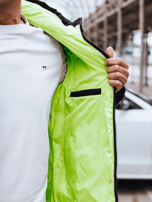 Herren Steppwinterjacke mit Kapuze schwarz Dstreet TX4892