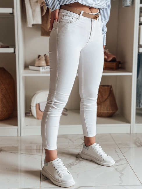 Damen Denim Skinny Hose TRENZI weiß Dstreet UY2443