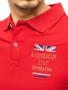 Herren Poloshirt mit Stickerei Rot Dstreet PX0432