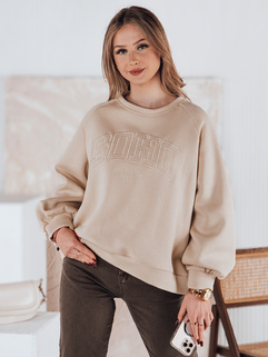 Damen Sweatshirt in Einheitsgröße COSYONE beige Dstreet BY1349_2