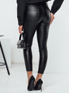 Damenhose aus gewachstem Leder WAXSTEP schwarz Dstreet UY2318