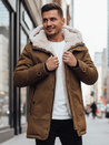 Herren Winter Parka Jacke mit Kapuze dunkelbeige Dstreet TX4964z
