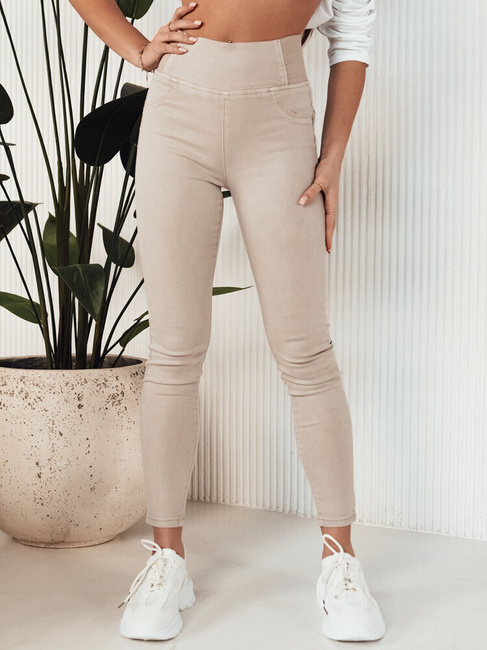 Damen Jeans mit hoher Taille ALTET Farbe Beige DSTREET UY1904
