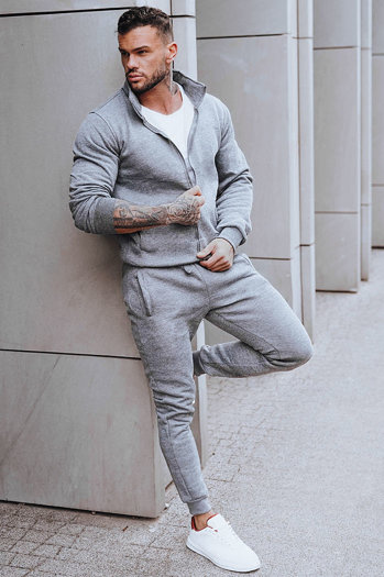 Herren Trainingsanzug Anthrazit Dstreet AX0734