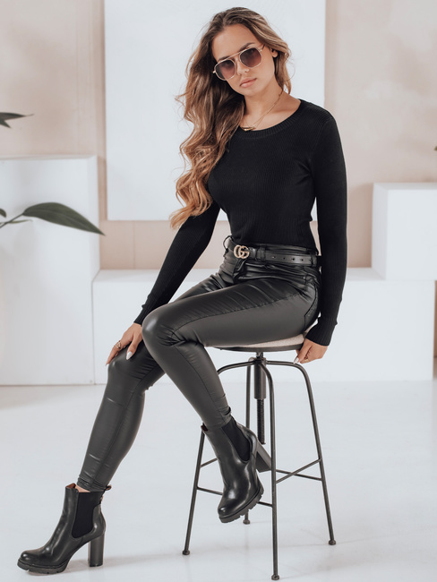 Damen Rippenpulli NOLVIE schwarz Dstreet MY2492
